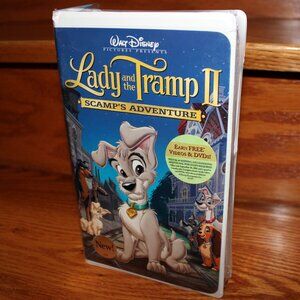 3/$55❤️Walt Disney LADY AND THE TRAMP II: Scamp's Adventure Clamshell VHS Canada